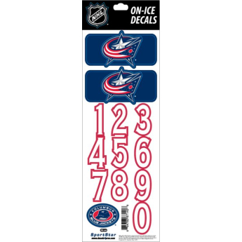 Columbus Blue Jackets sisak matricák Decals Navy