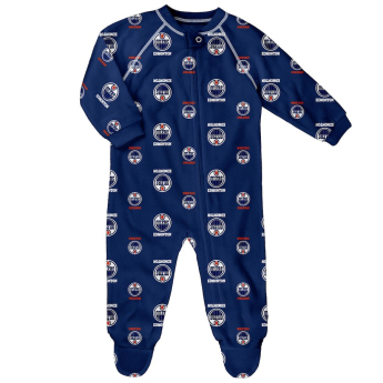 Edmonton Oilers gyerek body Full Zip Allover Print Coverall Blue