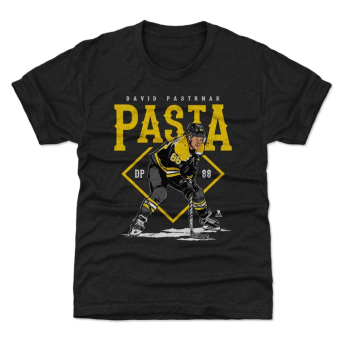 Boston Bruins gyerek póló David Pastrnak #88 Pasta WHT 500 Level