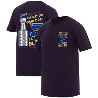 St. Louis Blues férfi póló 2019 Stanley Cup Champions Navy