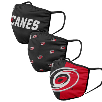 Carolina Hurricanes szájmaszkok Foco set of 3 pieces