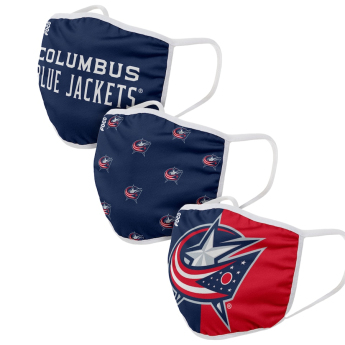 Columbus Blue Jackets szájmaszkok Foco set of 3 pieces