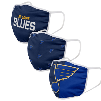 St. Louis Blues szájmaszkok Foco set of 3 pieces