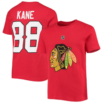Chicago Blackhawks gyerek póló Patrick Kane #88 Name Number
