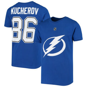 Tampa Bay Lightning gyerek póló Nikita Kucherov #86 Name Number