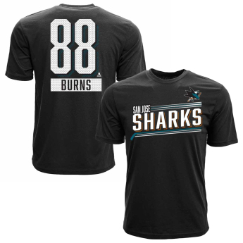 San Jose Sharks férfi póló Brent Burns #88 Icing Name and Number