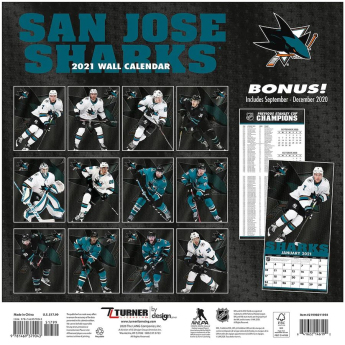 San Jose Sharks naptár 2021