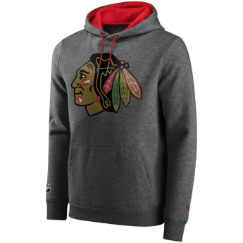 Chicago Blackhawks férfi kapucnis pulóver Iconic Back To Basics Overhead