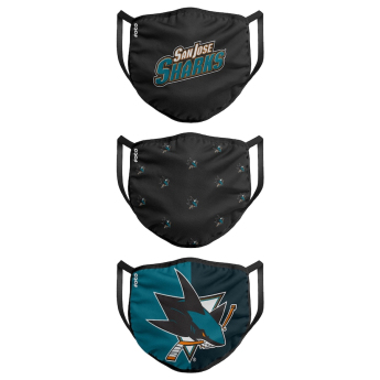 San Jose Sharks szájmaszkok Foco set of 3 pieces EU