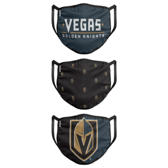 Vegas Golden Knights szájmaszkok Foco set of 3 pieces EU