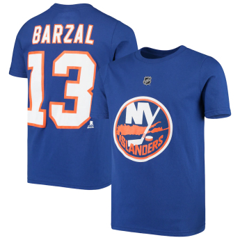 New York Islanders gyerek póló Mathew Barzal #13 Player Name & Number T-Shirt - Royal