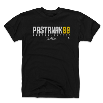 Boston Bruins férfi póló David Pastrnak #88 WHT 500 Level black