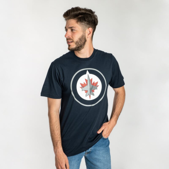 Winnipeg Jets férfi póló Imprint Echo Tee navy