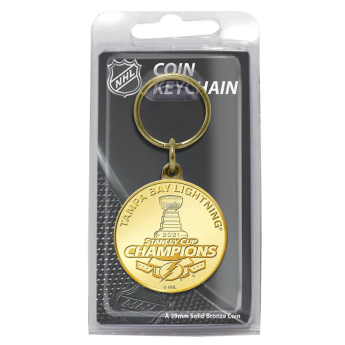 Tampa Bay Lightning kulcstartó 2021 Stanley Cup Champions Bronze Mint Coin