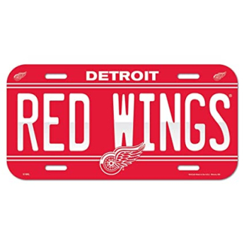 Detroit Red Wings fali tábla License Plate Banner