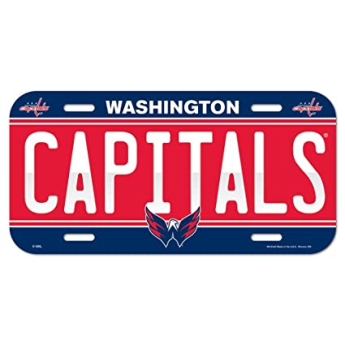Washington Capitals fali tábla License Plate Banner