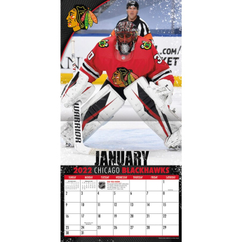 Chicago Blackhawks naptár 2022 wall calendar