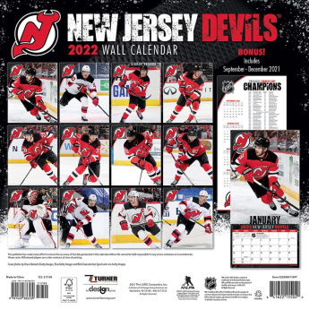New Jersey Devils naptár 2022 wall calendar