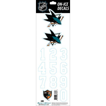 San Jose Sharks sisak matricák decals white