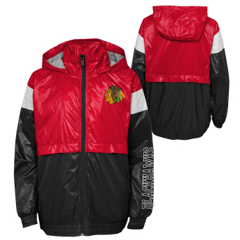 Chicago Blackhawks gyerek kabát goal line stance full-zip windbreaker