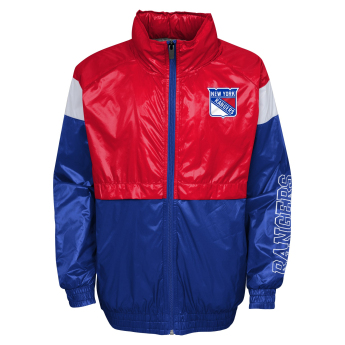 New York Rangers gyerek kapucnis kabát Goal Line Stance Full-Zip Windbreaker