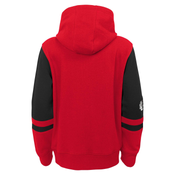 Chicago Blackhawks gyerek kapucnis pulóver faceoff colorblocked fleece full-zip