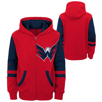 Washington Capitals gyerek kapucnis pulóver faceoff colorblocked fleece full-zip