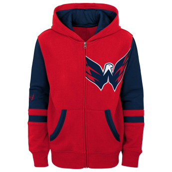 Washington Capitals gyerek kapucnis pulóver faceoff colorblocked fleece full-zip