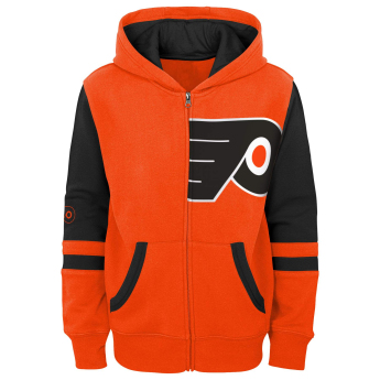 Philadelphia Flyers gyerek kapucnis pulóver faceoff colorblocked fleece full-zip
