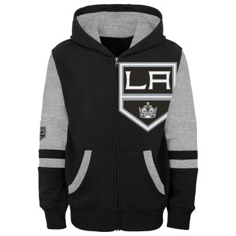 Los Angeles Kings gyerek kapucnis pulóver faceoff colorblocked fleece full-zip