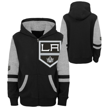 Los Angeles Kings gyerek kapucnis pulóver faceoff colorblocked fleece full-zip