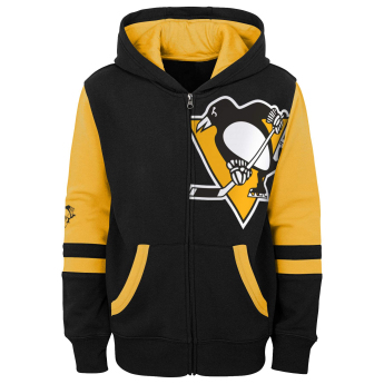 Pittsburgh Penguins gyerek kapucnis pulóver faceoff colorblocked fleece full-zip
