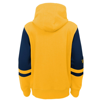 Nashville Predators gyerek kapucnis pulóver faceoff colorblocked fleece full-zip