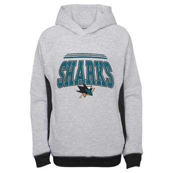 San Jose Sharks gyerek kapucnis pulóver power play raglan pullover