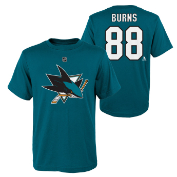 San Jose Sharks gyerek póló Burns 88 Player Name & Number