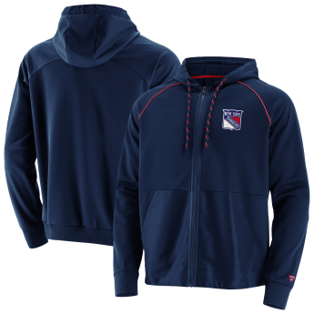 New York Rangers férfi kapucnis pulóver prime aw21 full zip hoodie