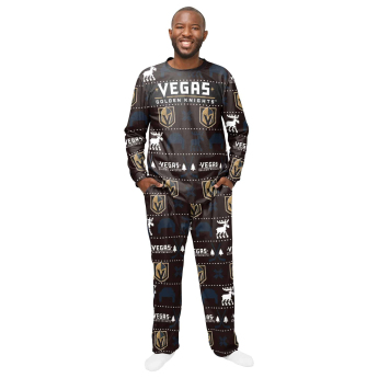 Vegas Golden Knights férfi pizsama Ugly Holiday Pajamas NHL