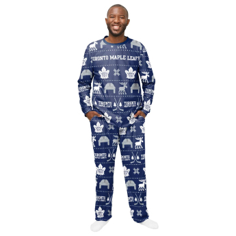 Toronto Maple Leafs férfi pizsama ugly holiday pajamas nhl