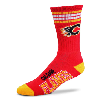 Calgary Flames zokni 4 stripes crew