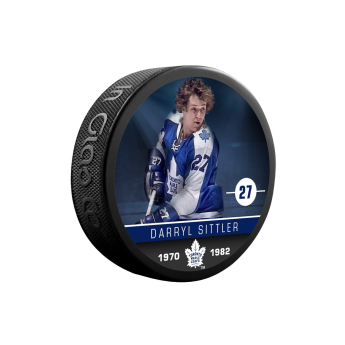 Toronto Maple Leafs korong souvenir collector hockey puck Darry Sittler #27