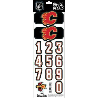 Calgary Flames sisak matricák decals black 1