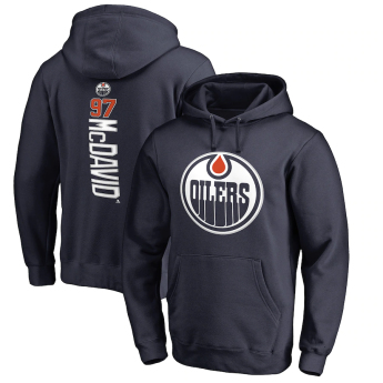 Edmonton Oilers férfi kapucnis pulóver McDavid #97 name and number