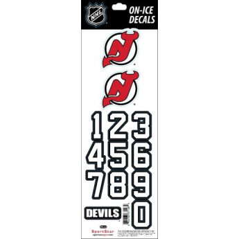 New Jersey Devils sisak matricák decals black