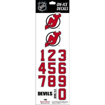 New Jersey Devils sisak matricák decals red