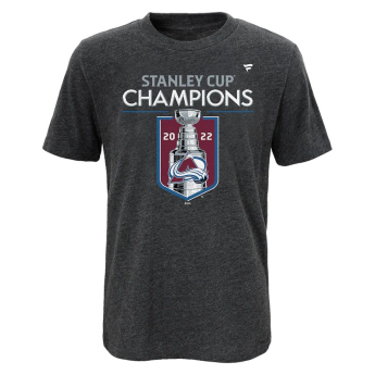 Colorado Avalanche gyerek póló 2022 Stanley Cup Champions Locker Room black