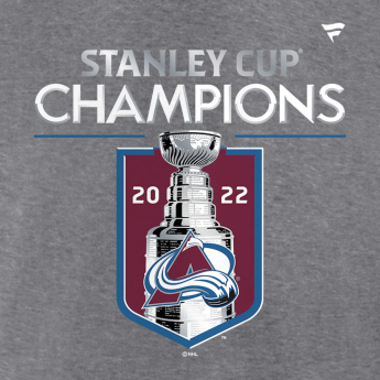 Colorado Avalanche férfi póló 2022 Stanley Cup Champions Locker Room Performance