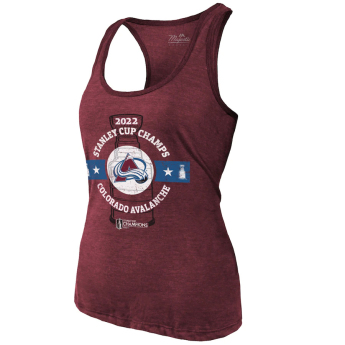 Colorado Avalanche női póló 2022 Stanley Cup Champions Racerback Tank Top purple