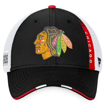 Chicago Blackhawks baseball sapka 2022 NHL Draft Authentic Pro On Stage Trucker Adjustable