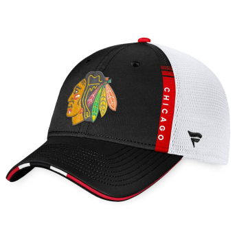 Chicago Blackhawks baseball sapka 2022 NHL Draft Authentic Pro On Stage Trucker Adjustable