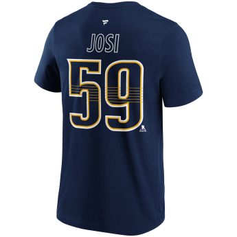 Nashville Predators férfi póló Roman Josi #59 Name & Number Graphic navy